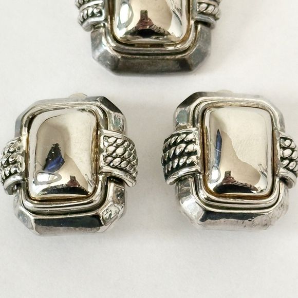 Vintage Clip On Earrings And Necklace Charm Silvertown‎ - Picture 4 of 7